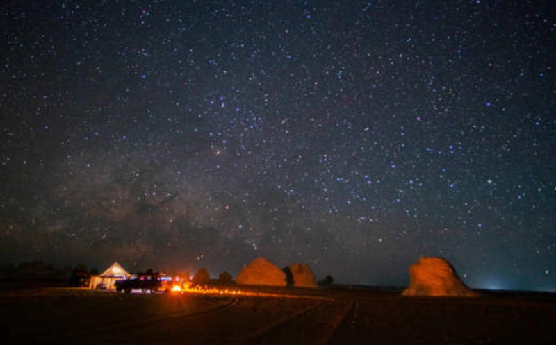 Luna de miel bajo las estrellas