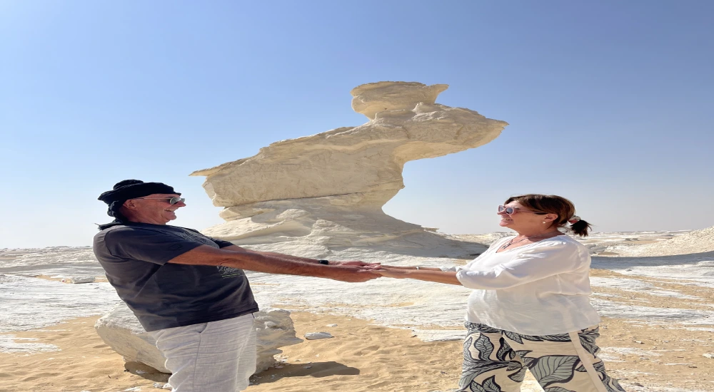Viaje por el Desierto Blanco y Bahareya desde El Cairo