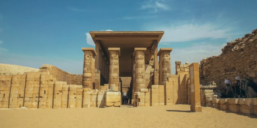 Sakkara and Giza Pyramids from Alexandria Port